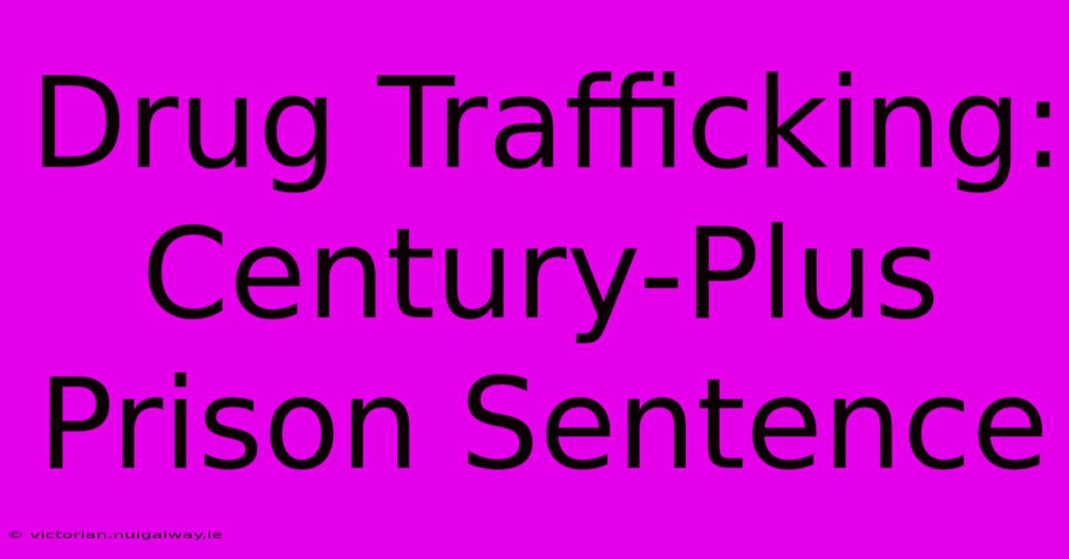 Drug Trafficking: Century-Plus Prison Sentence