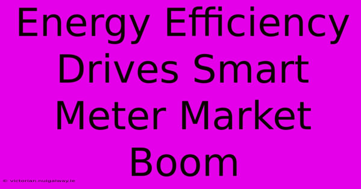 Energy Efficiency Drives Smart Meter Market Boom