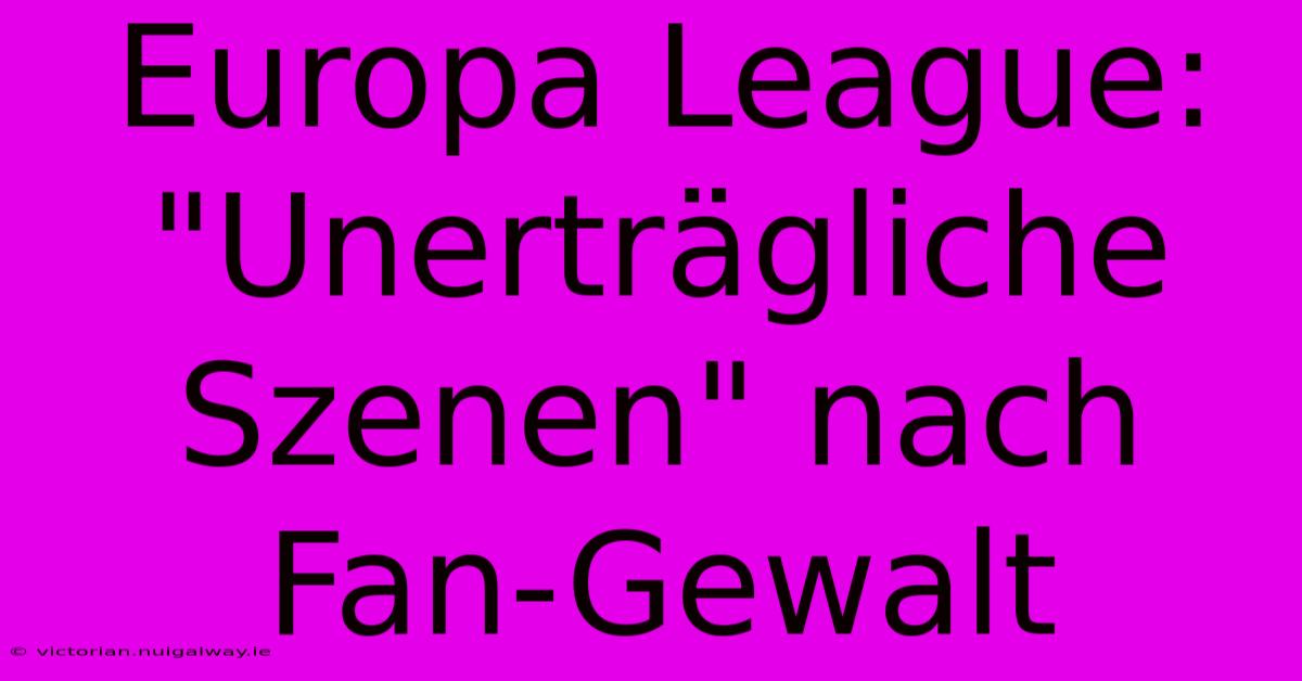 Europa League: 