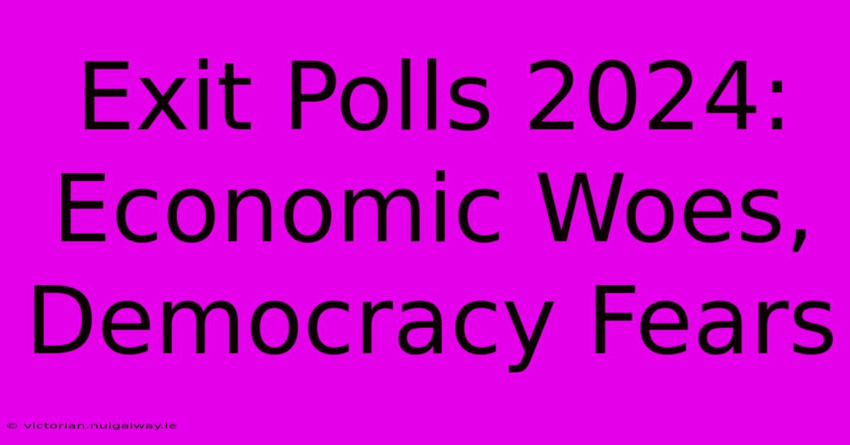 Exit Polls 2024: Economic Woes, Democracy Fears