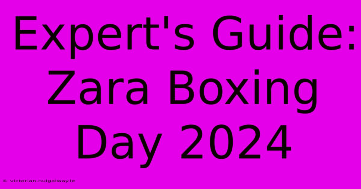 Expert's Guide: Zara Boxing Day 2024