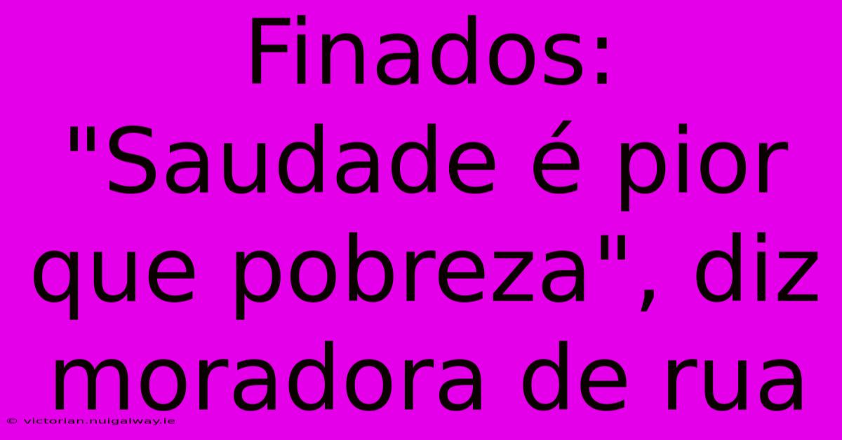 Finados: 