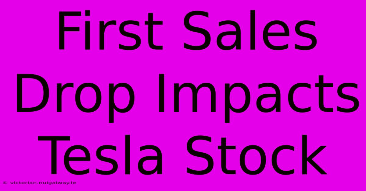 First Sales Drop Impacts Tesla Stock