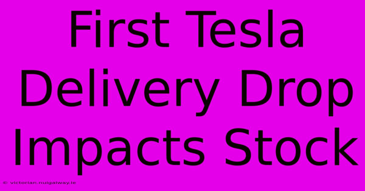 First Tesla Delivery Drop Impacts Stock