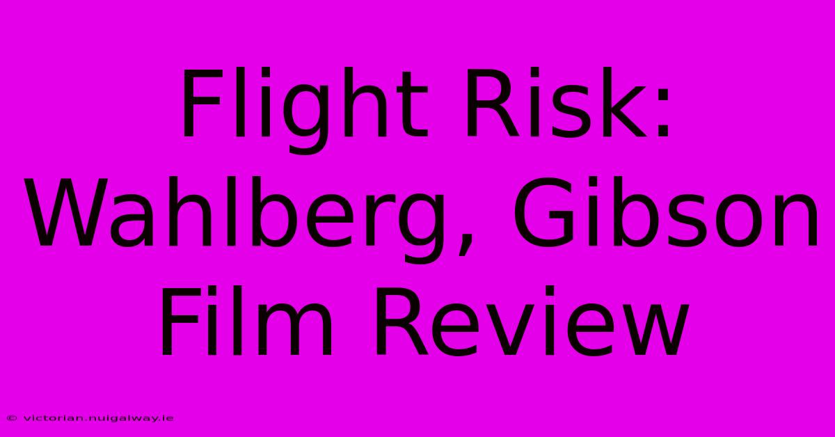 Flight Risk: Wahlberg, Gibson Film Review