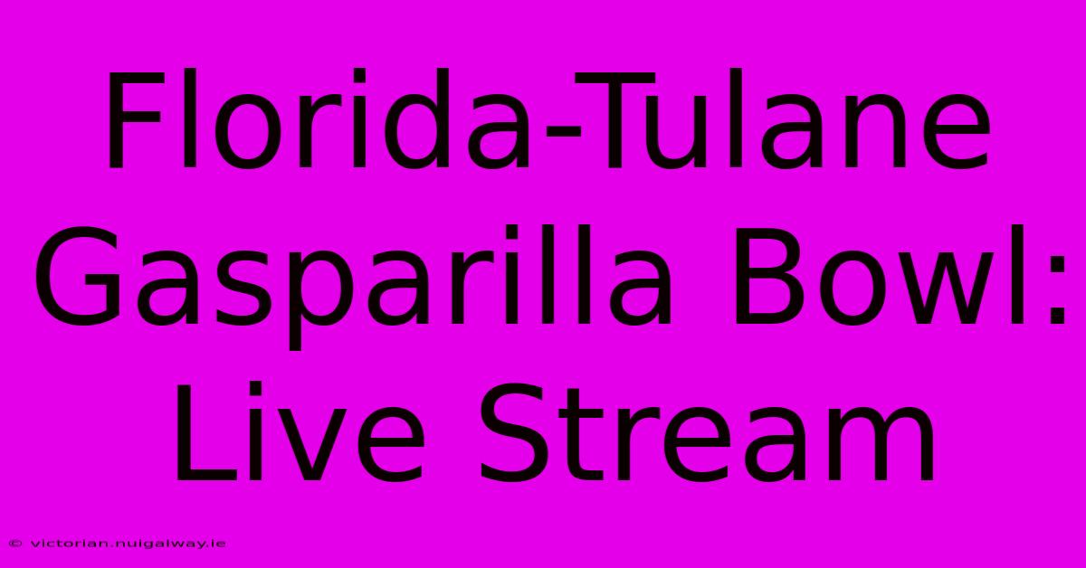 Florida-Tulane Gasparilla Bowl: Live Stream