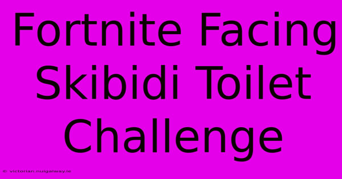 Fortnite Facing Skibidi Toilet Challenge