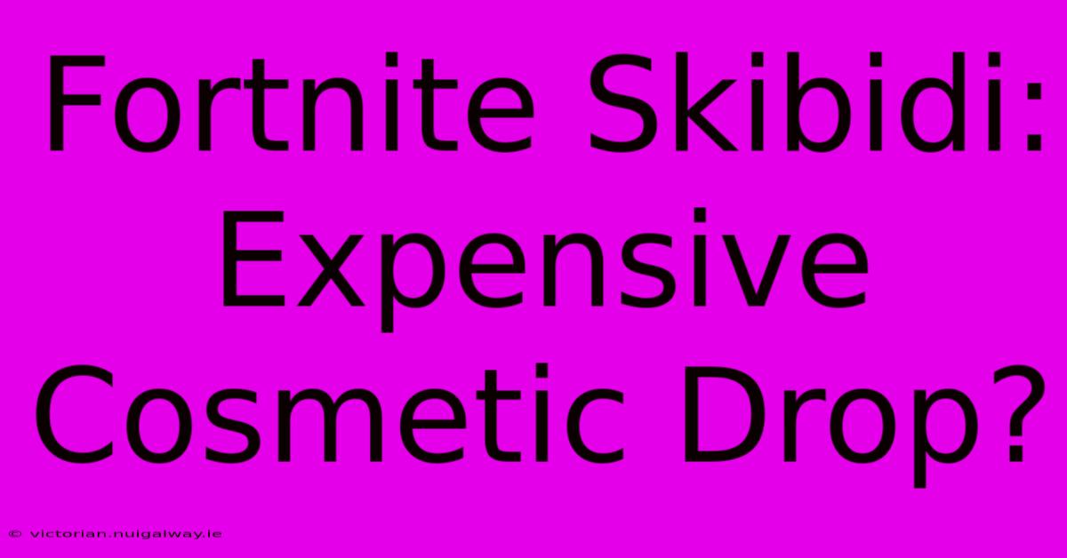 Fortnite Skibidi: Expensive Cosmetic Drop?