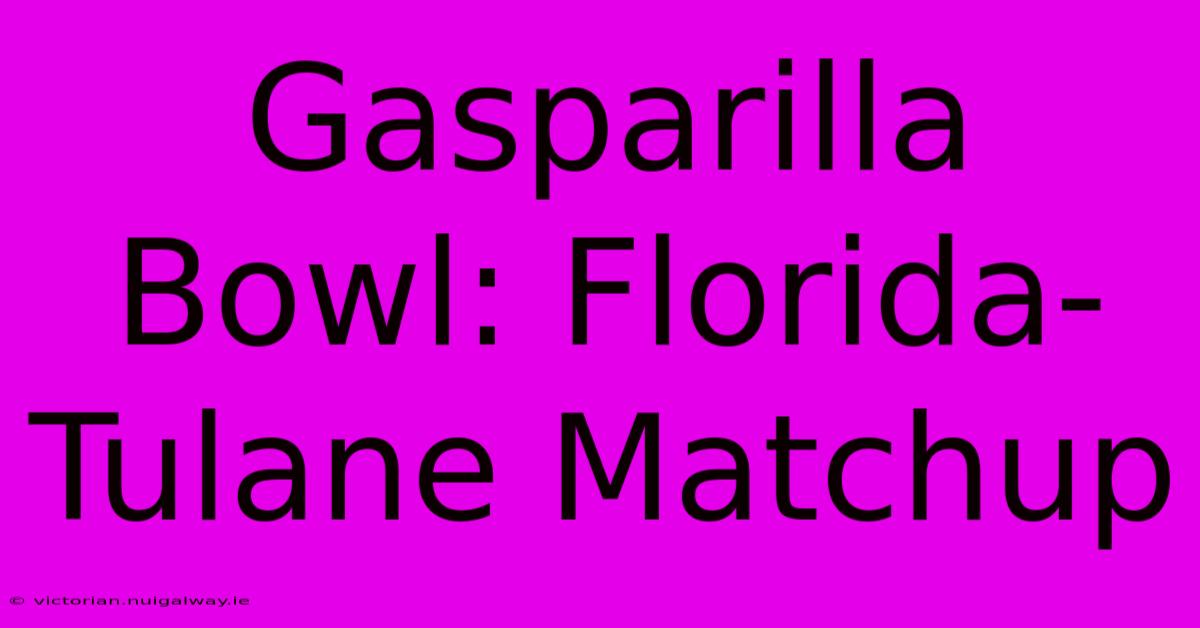 Gasparilla Bowl: Florida-Tulane Matchup