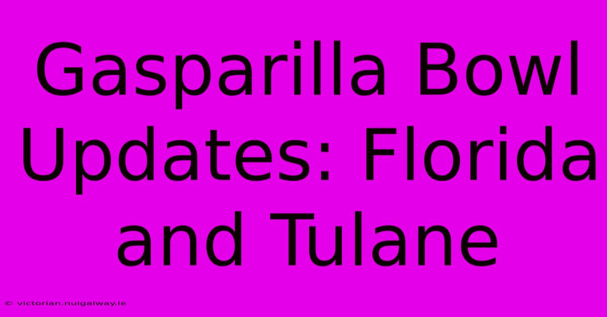 Gasparilla Bowl Updates: Florida And Tulane