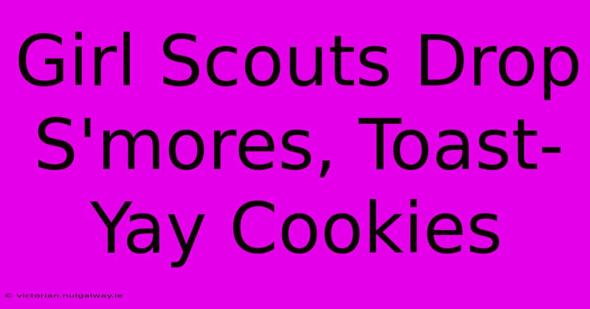 Girl Scouts Drop S'mores, Toast-Yay Cookies