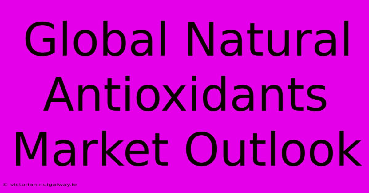 Global Natural Antioxidants Market Outlook 