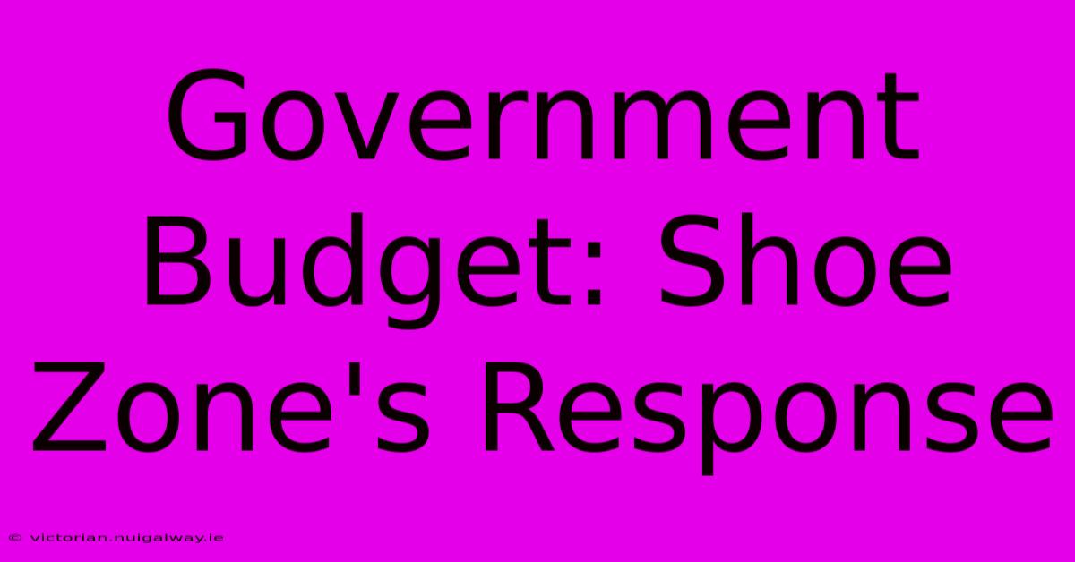 Government Budget: Shoe Zone's Response