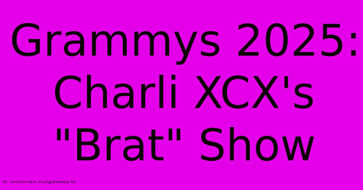 Grammys 2025: Charli XCX's 