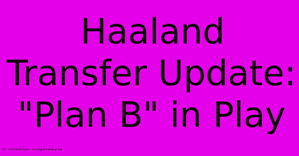 Haaland Transfer Update: 