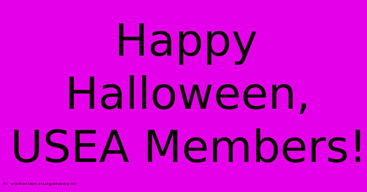 Happy Halloween, USEA Members!