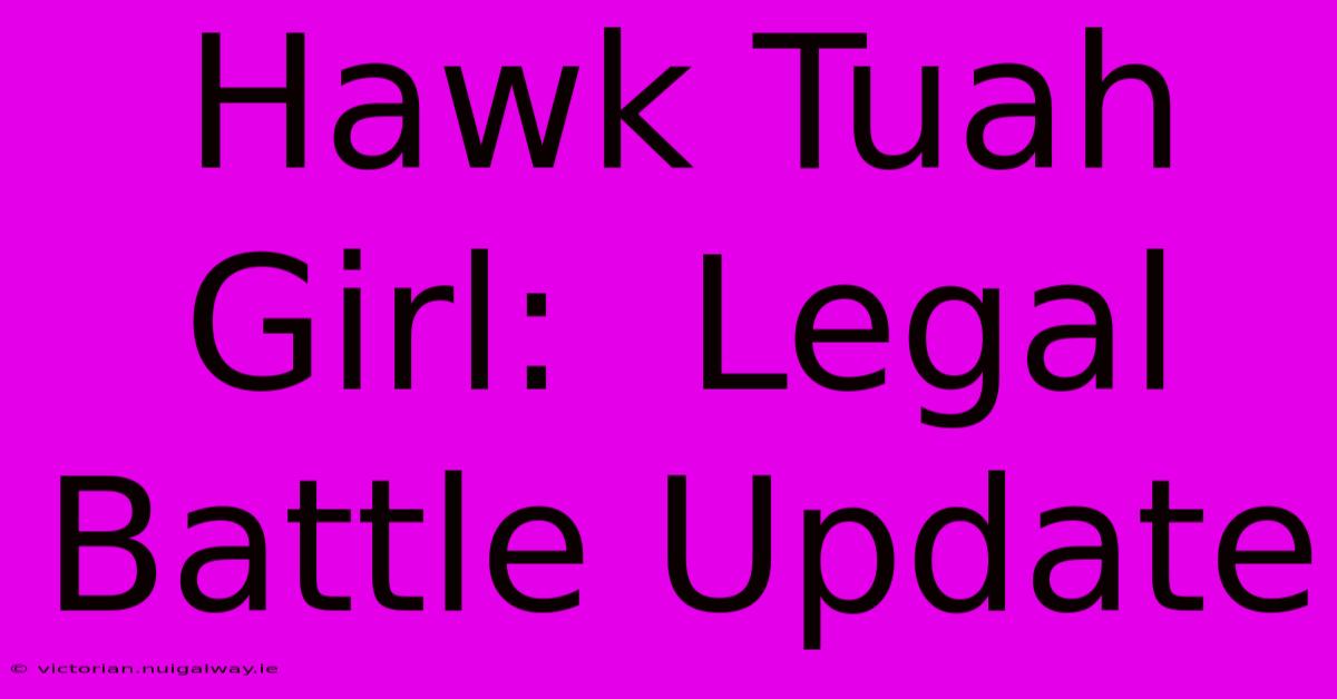 Hawk Tuah Girl:  Legal Battle Update