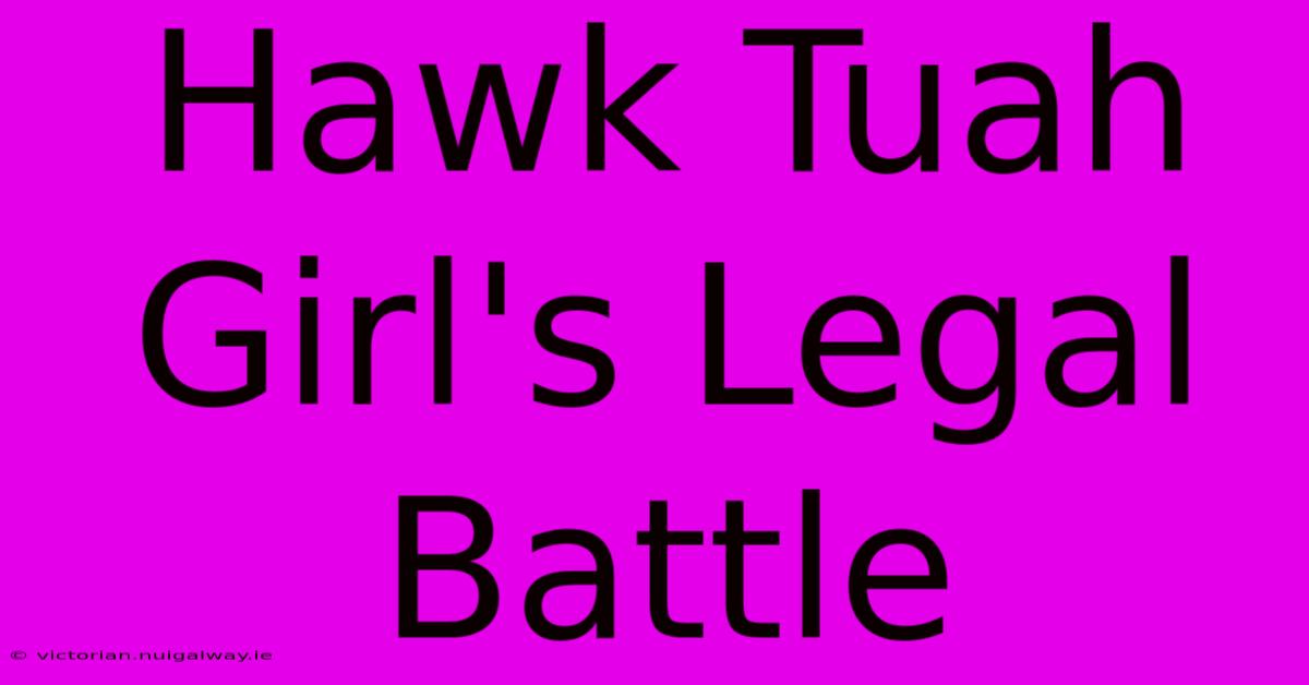 Hawk Tuah Girl's Legal Battle