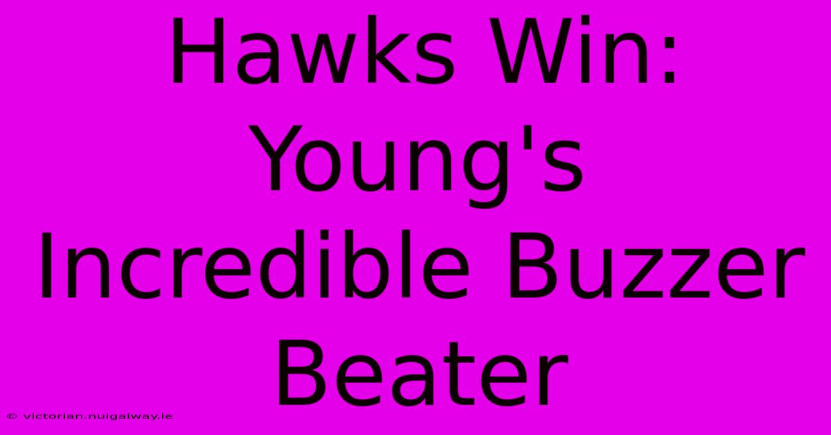 Hawks Win: Young's Incredible Buzzer Beater