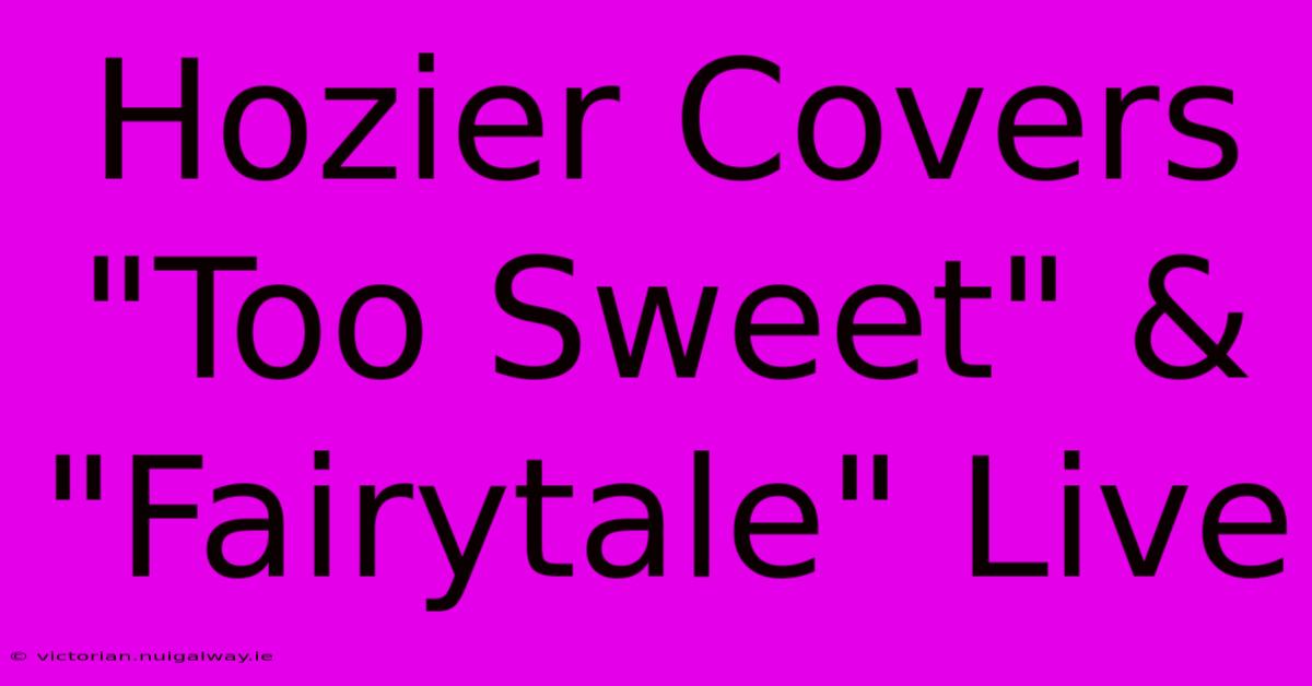 Hozier Covers 