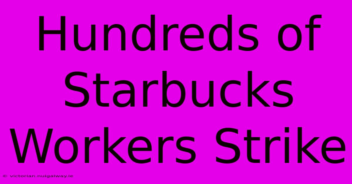 Hundreds Of Starbucks Workers Strike