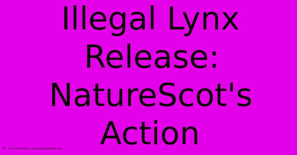 Illegal Lynx Release: NatureScot's Action