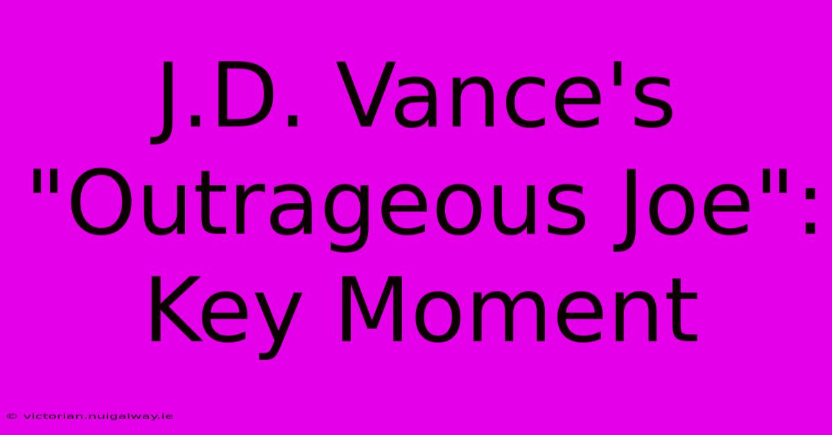 J.D. Vance's 