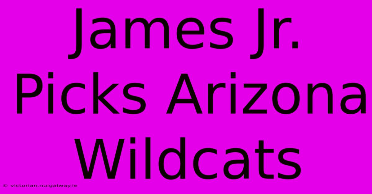 James Jr. Picks Arizona Wildcats