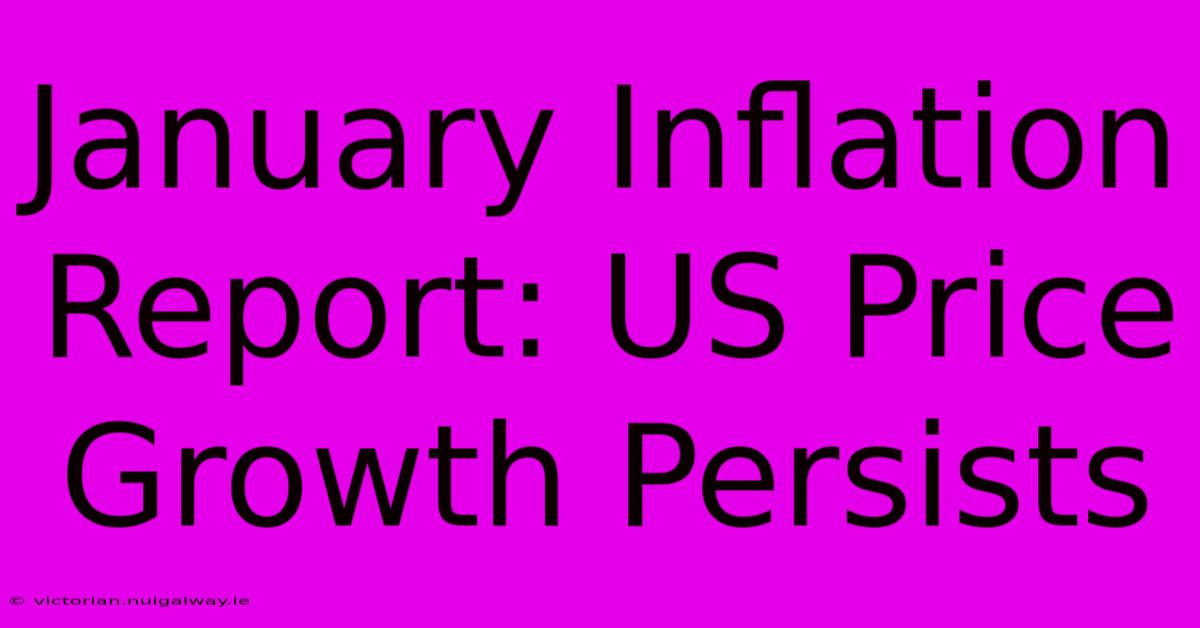 January Inflation Report: US Price Growth Persists