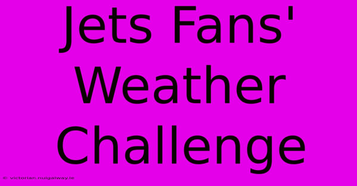 Jets Fans' Weather Challenge