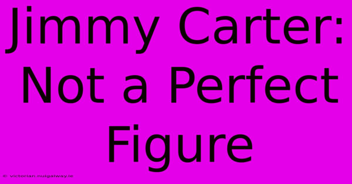 Jimmy Carter: Not A Perfect Figure