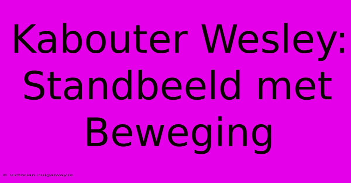 Kabouter Wesley: Standbeeld Met Beweging