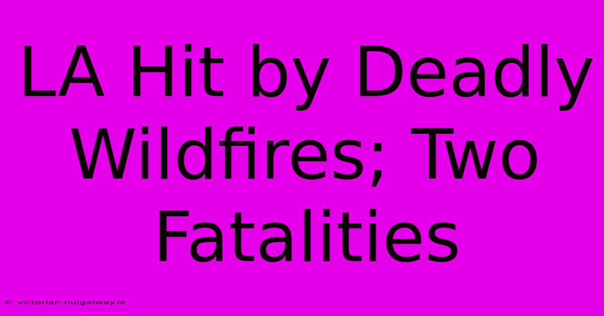 LA Hit By Deadly Wildfires; Two Fatalities