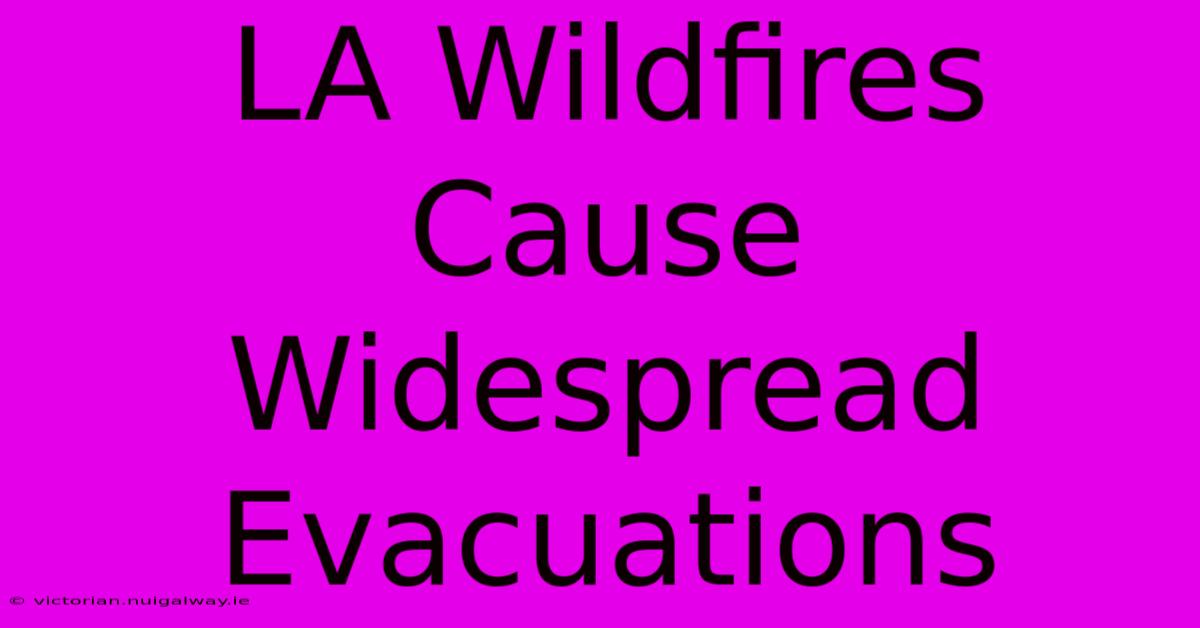 LA Wildfires Cause Widespread Evacuations