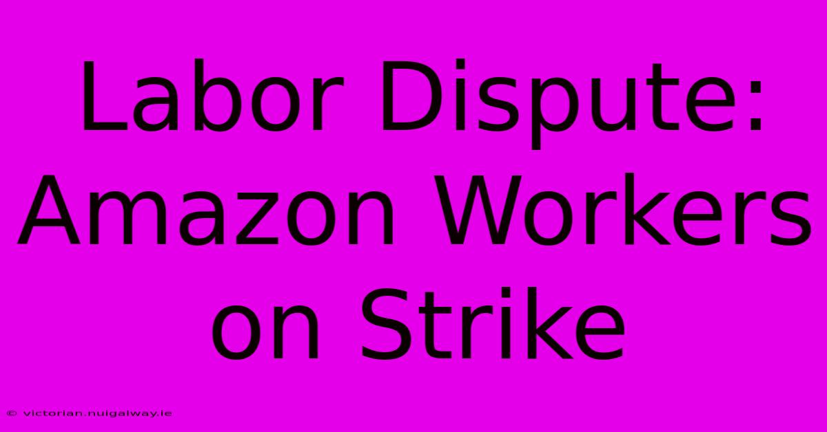 Labor Dispute: Amazon Workers On Strike