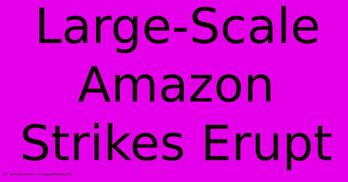 Large-Scale Amazon Strikes Erupt