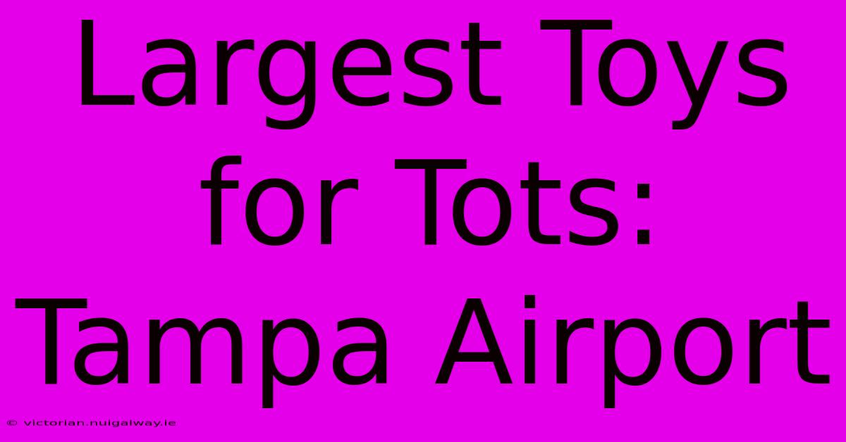 Largest Toys For Tots: Tampa Airport