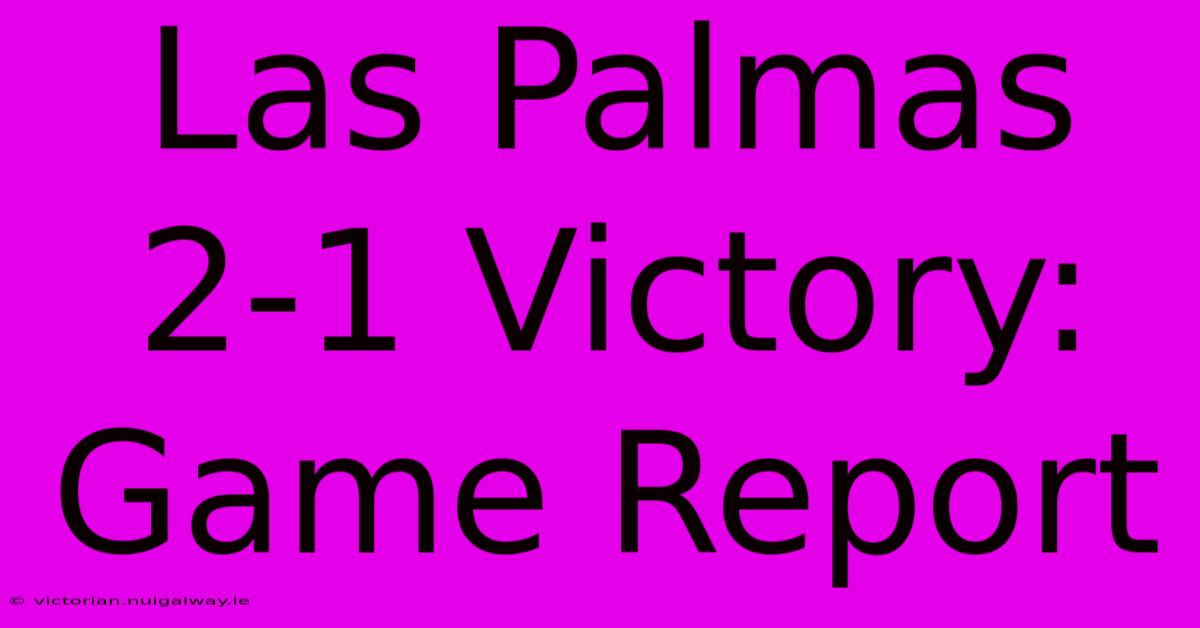 Las Palmas 2-1 Victory: Game Report