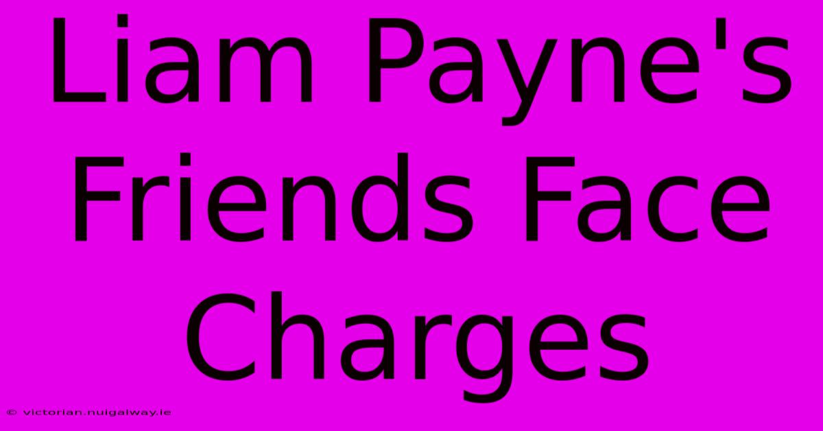 Liam Payne's Friends Face Charges