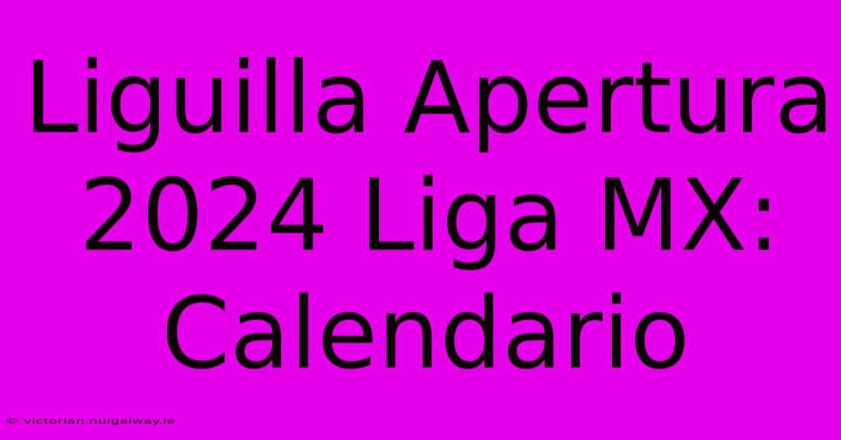 Liguilla Apertura 2024 Liga MX: Calendario