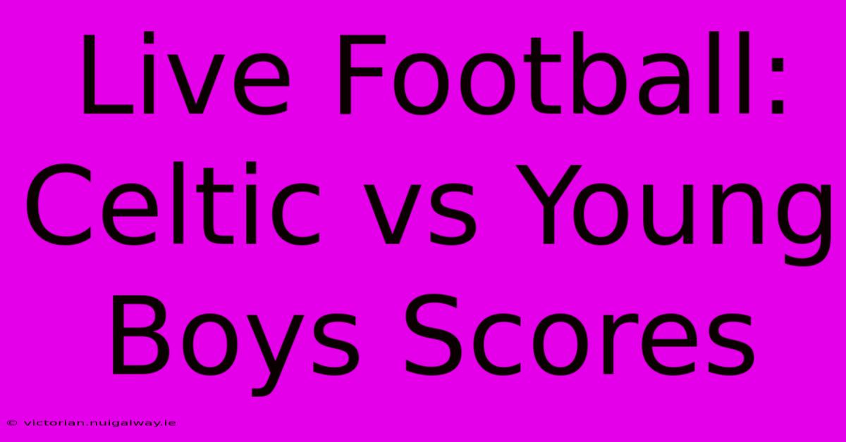 Live Football: Celtic Vs Young Boys Scores