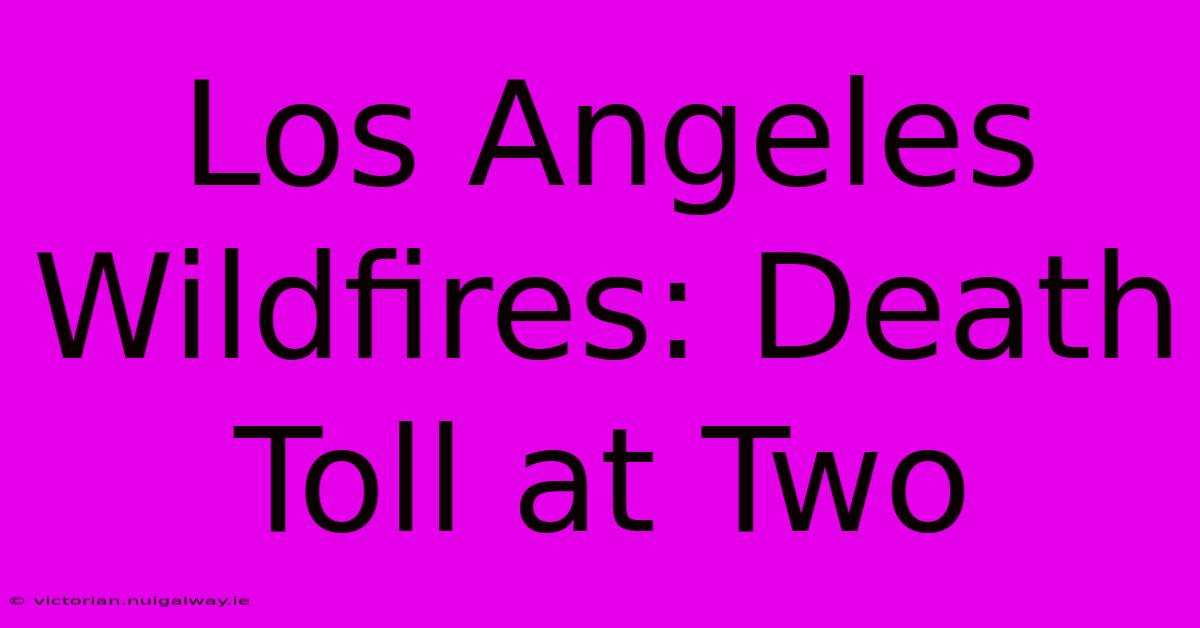 Los Angeles Wildfires: Death Toll At Two