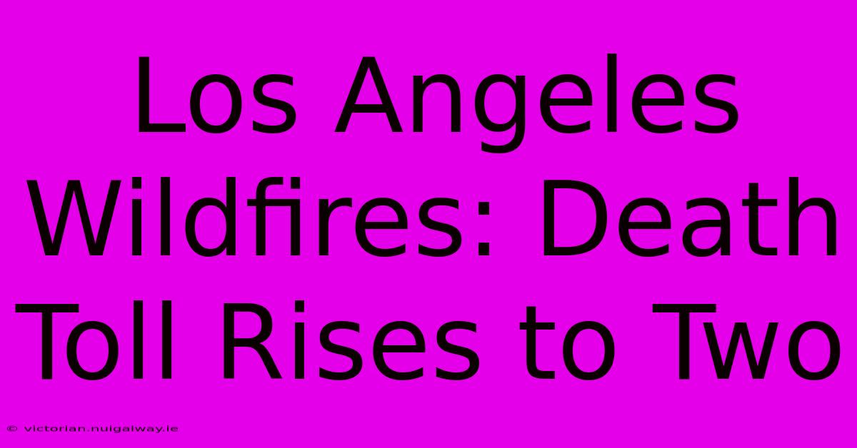 Los Angeles Wildfires: Death Toll Rises To Two