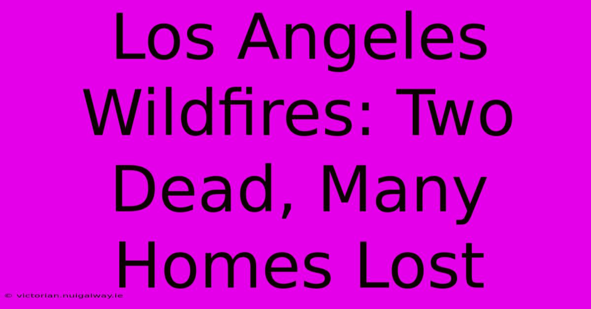 Los Angeles Wildfires: Two Dead, Many Homes Lost