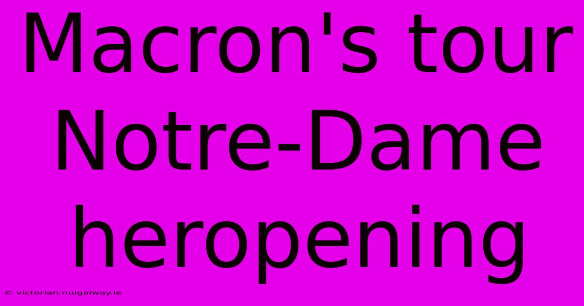 Macron's Tour Notre-Dame Heropening