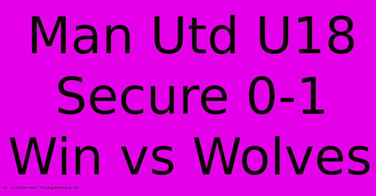 Man Utd U18 Secure 0-1 Win Vs Wolves