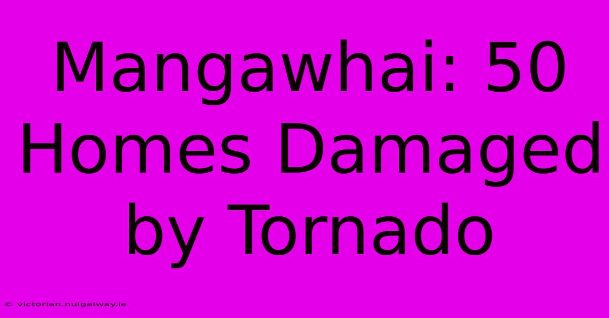 Mangawhai: 50 Homes Damaged By Tornado