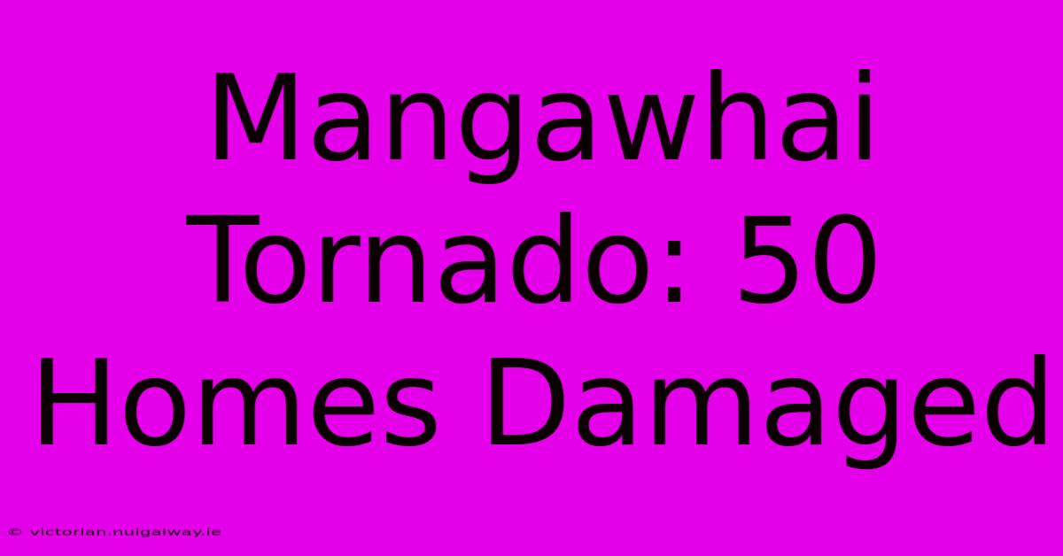 Mangawhai Tornado: 50 Homes Damaged