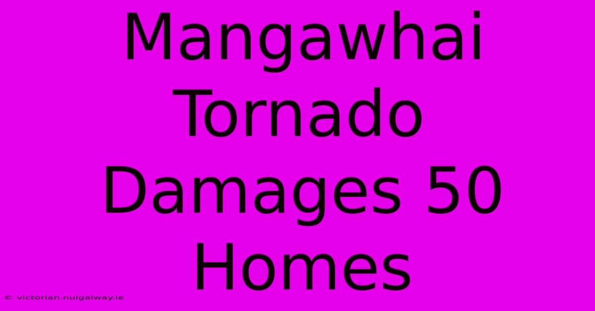 Mangawhai Tornado Damages 50 Homes