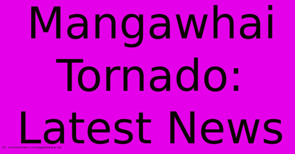 Mangawhai Tornado: Latest News